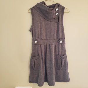 Poetry gray tank dress with pockets
